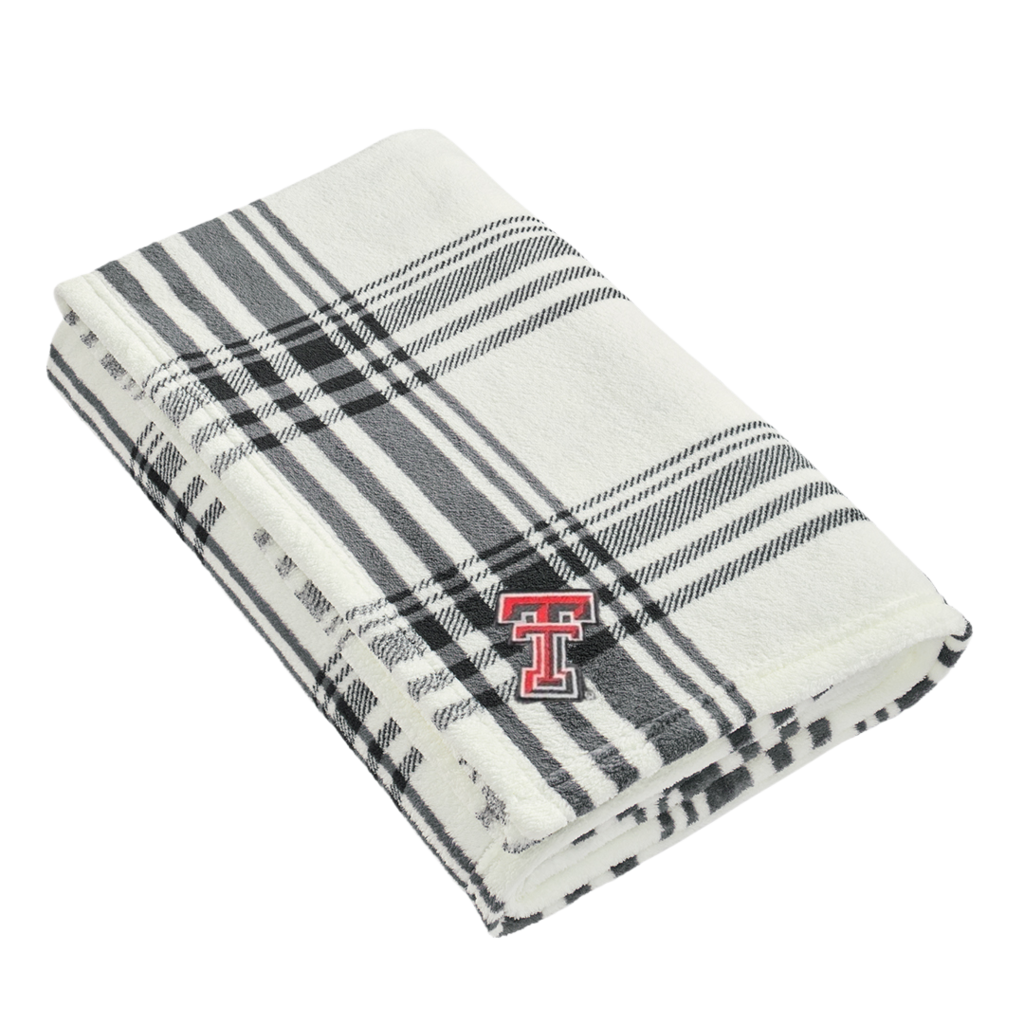 White With Black Stripes Blanket
