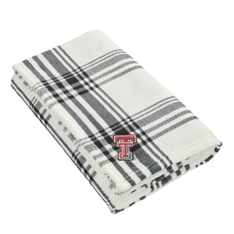 White With Black Stripes Blanket