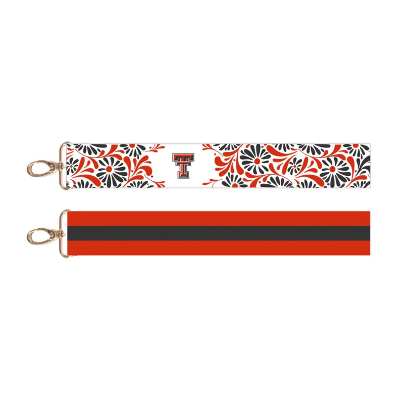 Floral Stripe Reversible Purse Strap