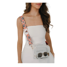 Desden Floral Stripe Reversible Purse Strap