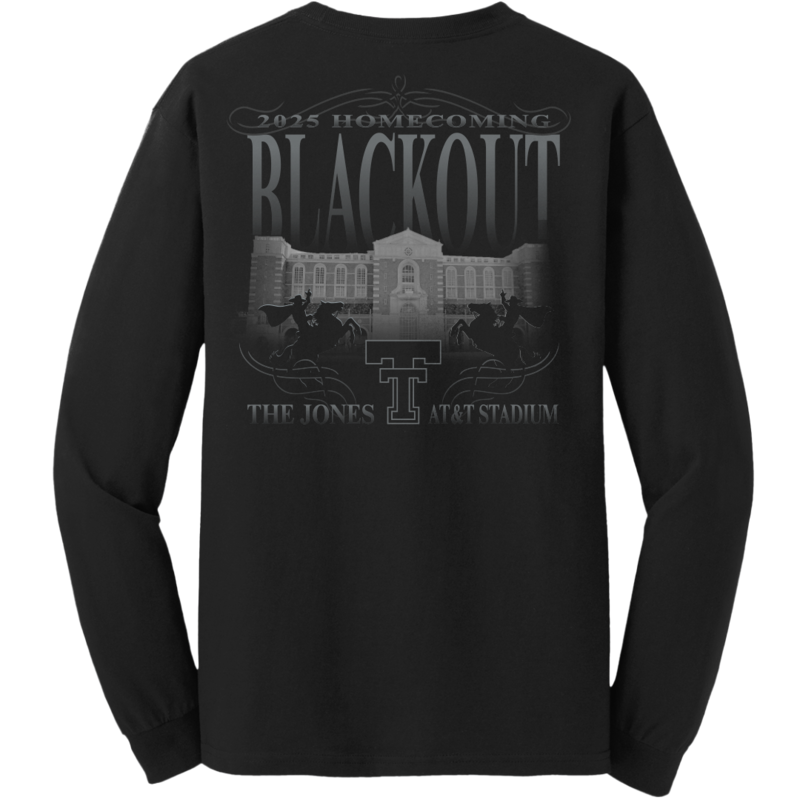 Homecoming 2025 Black Out Long Sleeve Tee