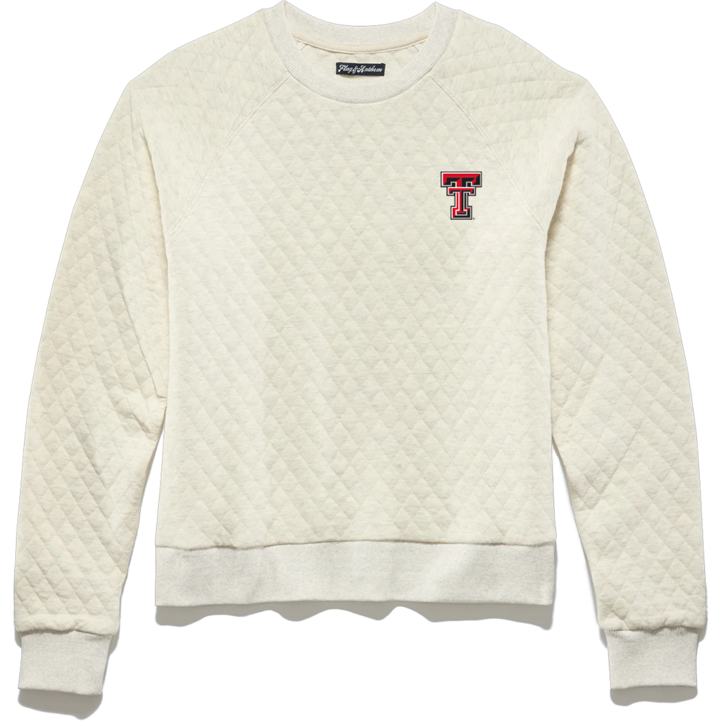 Flag & Anthem Quilted Ladies Sweatshirt