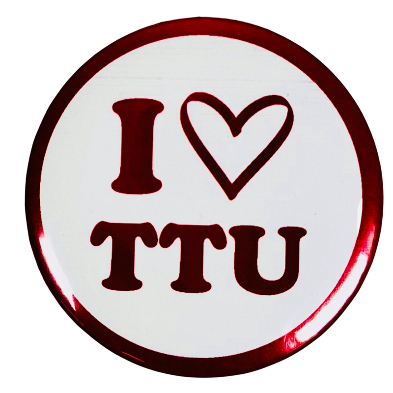 Game Day Girls Gameday "I Love TTU" Button