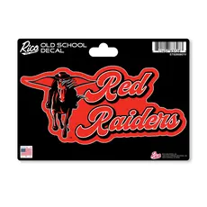 Old School Red Raider Decal
