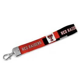 Texas Tech Slogan Lanyard Keychain - Red & Black