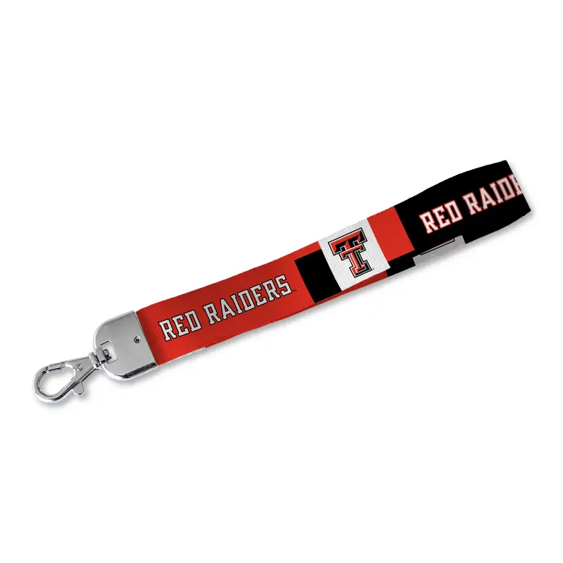 Texas Tech Slogan Lanyard Keychain - Red & Black