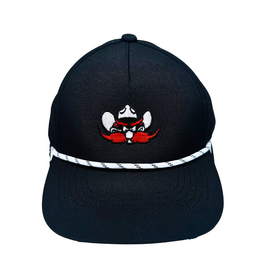 Lonestar Cap Co. Raider Red Youth Rope Cap - Black/White