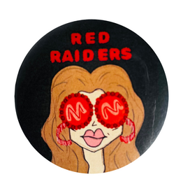 Game Day Girls Bougie Red Raider Game Day Button Black