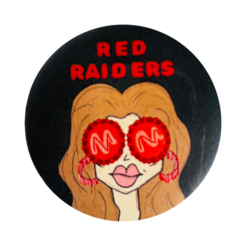 Game Day Girls Bougie Red Raider Game Day Button Black