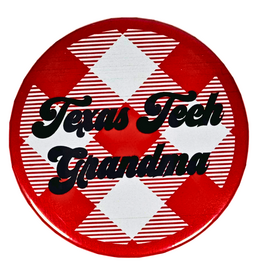 Game Day Girls Grandma Checkered Button