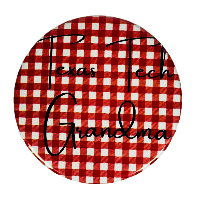 Game Day Girls Grandma Gingham Button