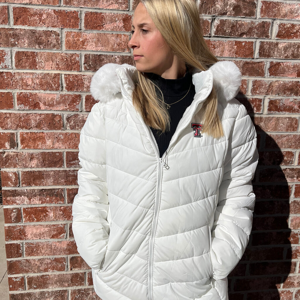 River Trail Ladies Puffer Jacket with Fur Hood