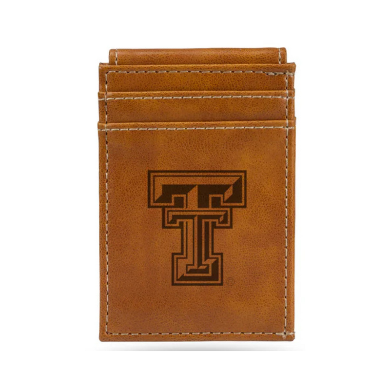 Rico Industries Laser Engraved Front Pocket Wallet - Tan