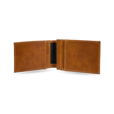 Rico Industries Laser Engraved Front Pocket Wallet - Tan