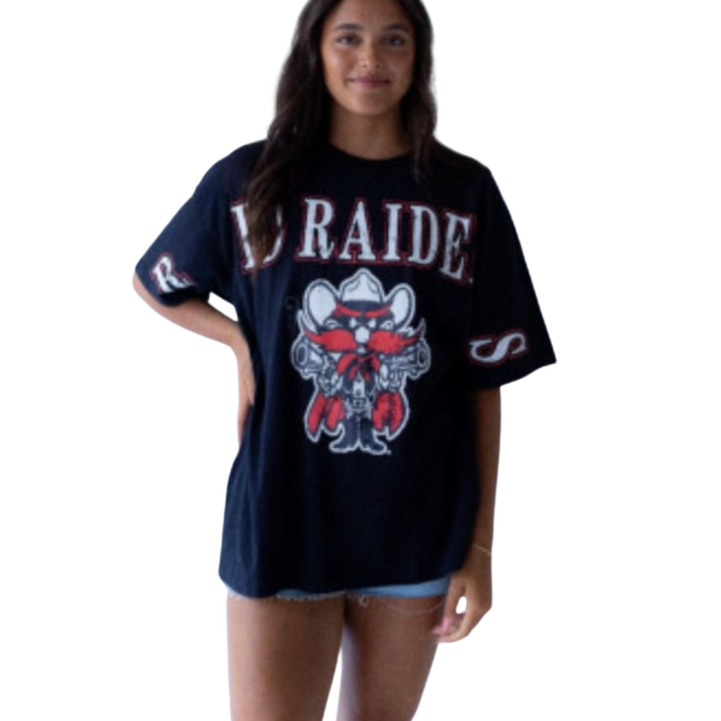 Gameday Social Raider Red Oversized Tee