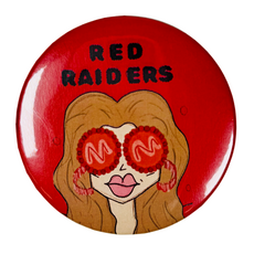 Game Day Girls Bougie Red Raider Game Day Button Red