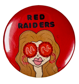 Game Day Girls Bougie Red Raider Game Day Button Red
