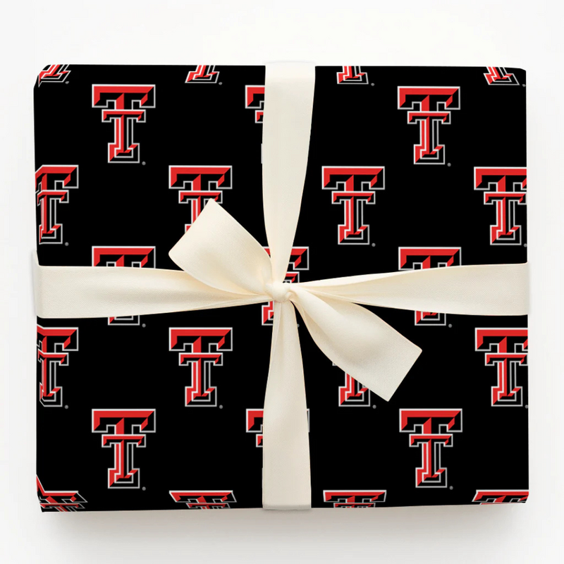 Aspen & Arlo Double T Black Wrapping Paper - 6 Feet