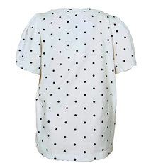 Hayden Girls Puff Sleeve Polka Dot Tee