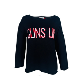 Sweater Vetter Guns Up Ladies Knit Sweater