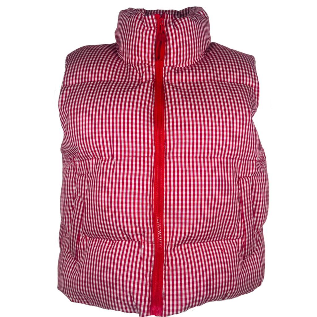 Papermoon Gingham Puffer Vest