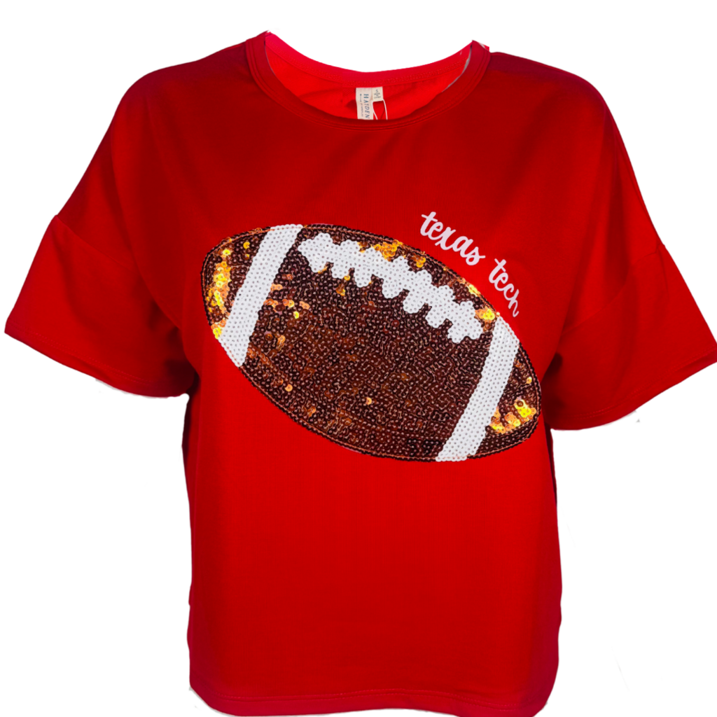 Hayden Sequin Football Gameday Blouse