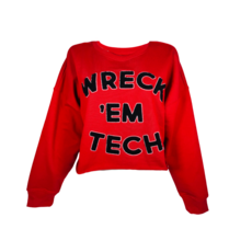 Gameday Social Wreck 'em Chenille Crop Sweatshirt