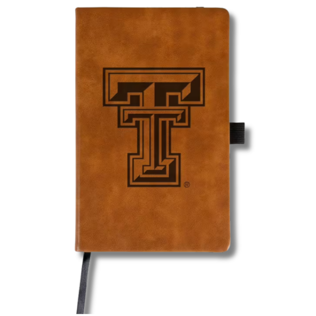 Rico Industries Laser Engraved Notepad with Elastic Band - Tan