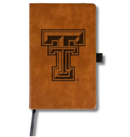 Laser Engraved Notepad with Elastic Band - Tan