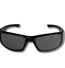 Siskiyou Gifts Silver Emblem Black Sleek Sunglasses