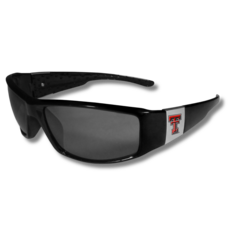 Silver Emblem Black Sleek Sunglasses