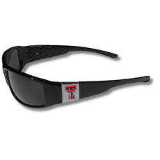 Silver Emblem Black Sleek Sunglasses