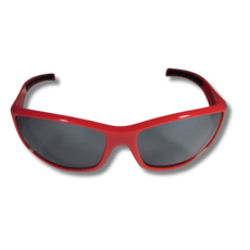 Red Wrap Sunglasses with Rubber Grip
