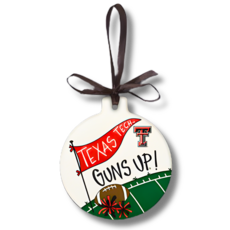 Magnolia Lane Guns Up Stone Ornament
