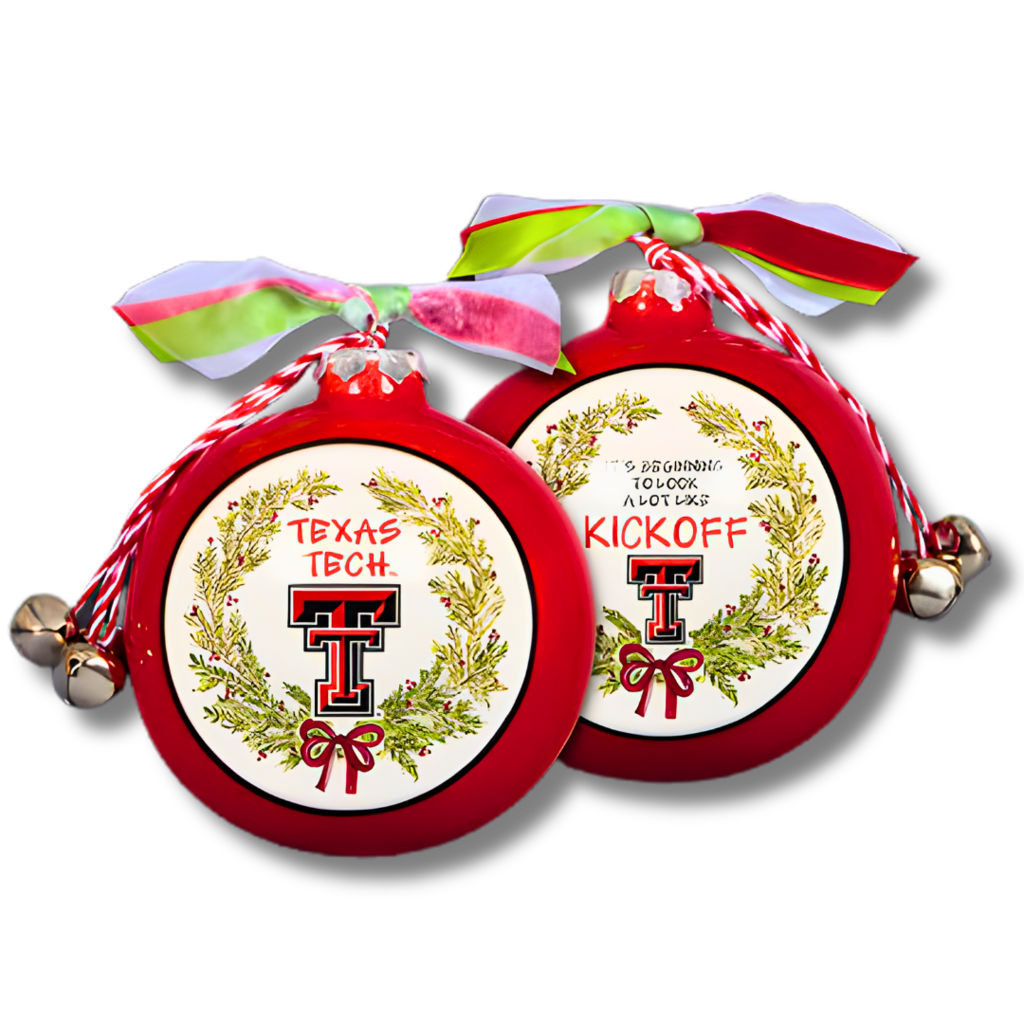 Magnolia Lane Texas Tech Kickoff Ornament