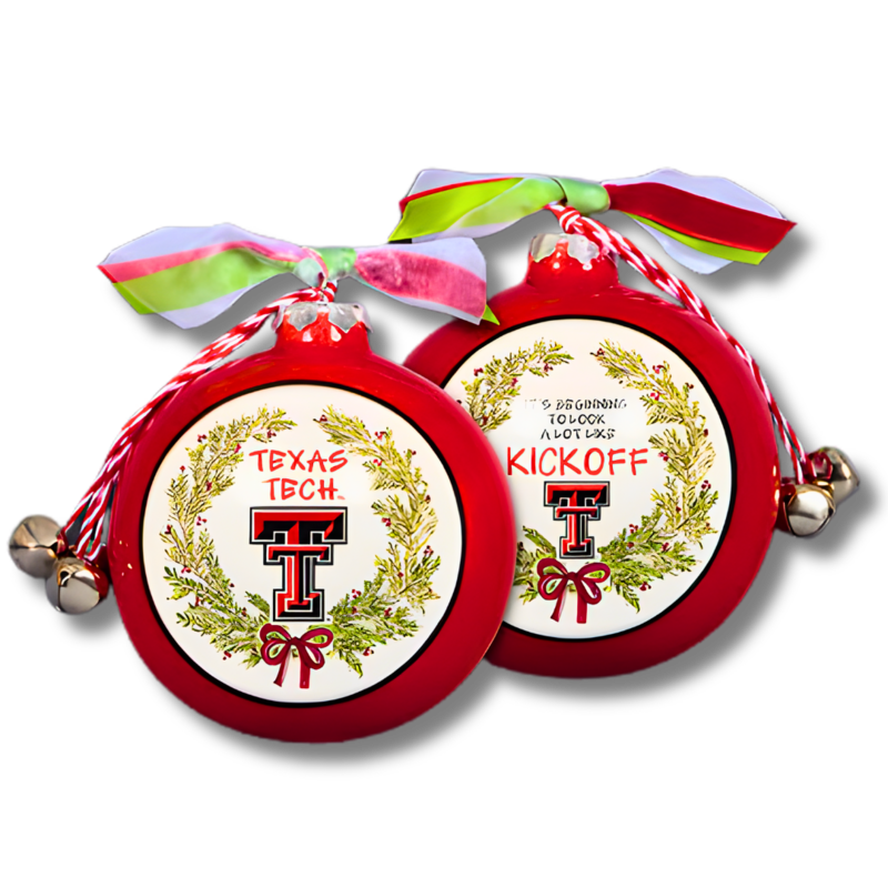 Magnolia Lane Texas Tech Kickoff Ornament