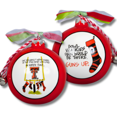 Magnolia Lane Stockings Guns Up Ornament