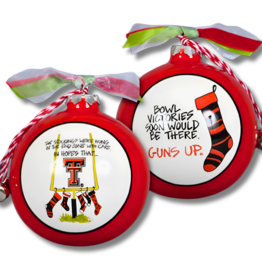 Magnolia Lane Stockings Guns Up Ornament