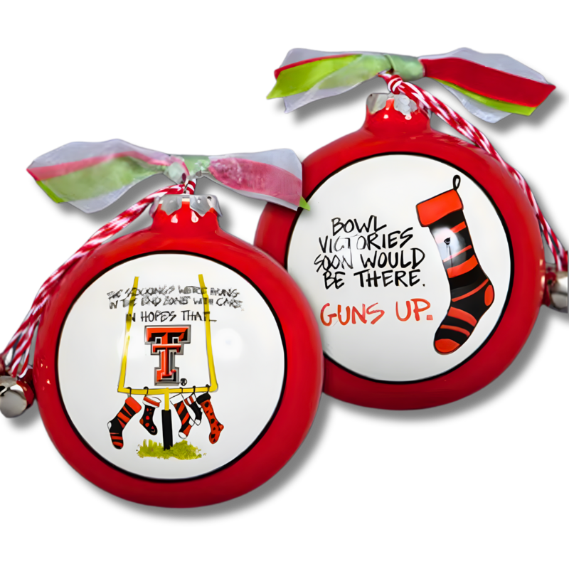 Magnolia Lane Stockings Guns Up Ornament