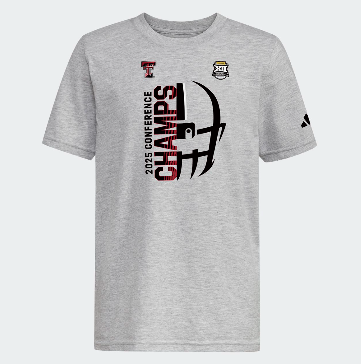 Adidas Big 12 Conference Champion Youth Short Sleeve Tees - The