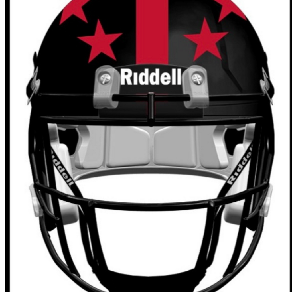 Mini Football Helmet - 100 Year Black