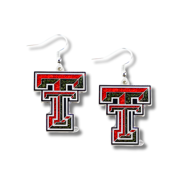 Aminco International Glitter Dazzle Double T Earrings