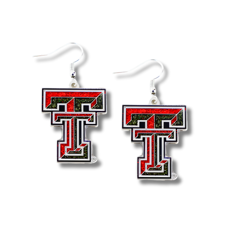 Glitter Dazzle Double T Earrings