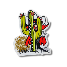 Cathy Branson Designs Raider Red Cactus Sticker