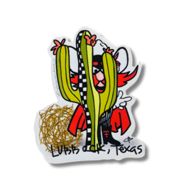 Cathy Branson Designs Raider Red Cactus Sticker