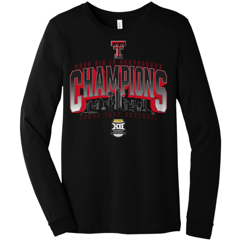 Canvas Big 12 Championship Skyline Long Sleeve Tee