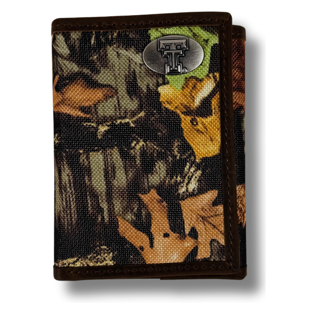 Zeppelin Products Nylon Tri-fold Concho Wallet - Fence Row Camo