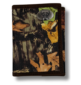 Nylon Tri-fold Concho Wallet - Fence Row Camo