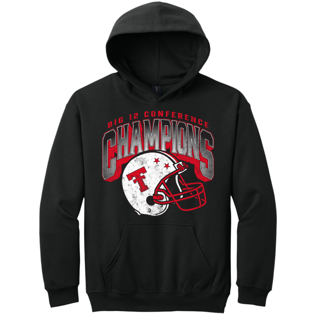 Next Level Big 12 Championship Helmet Youth Hoodie