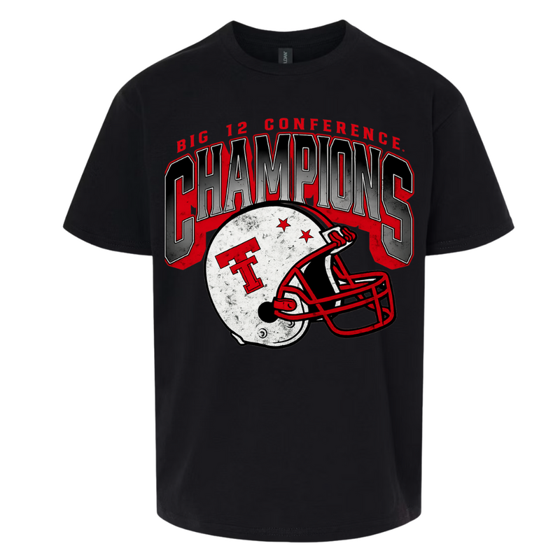 Next Level Big 12 Championship Helmet Youth Short Sleeve Tee